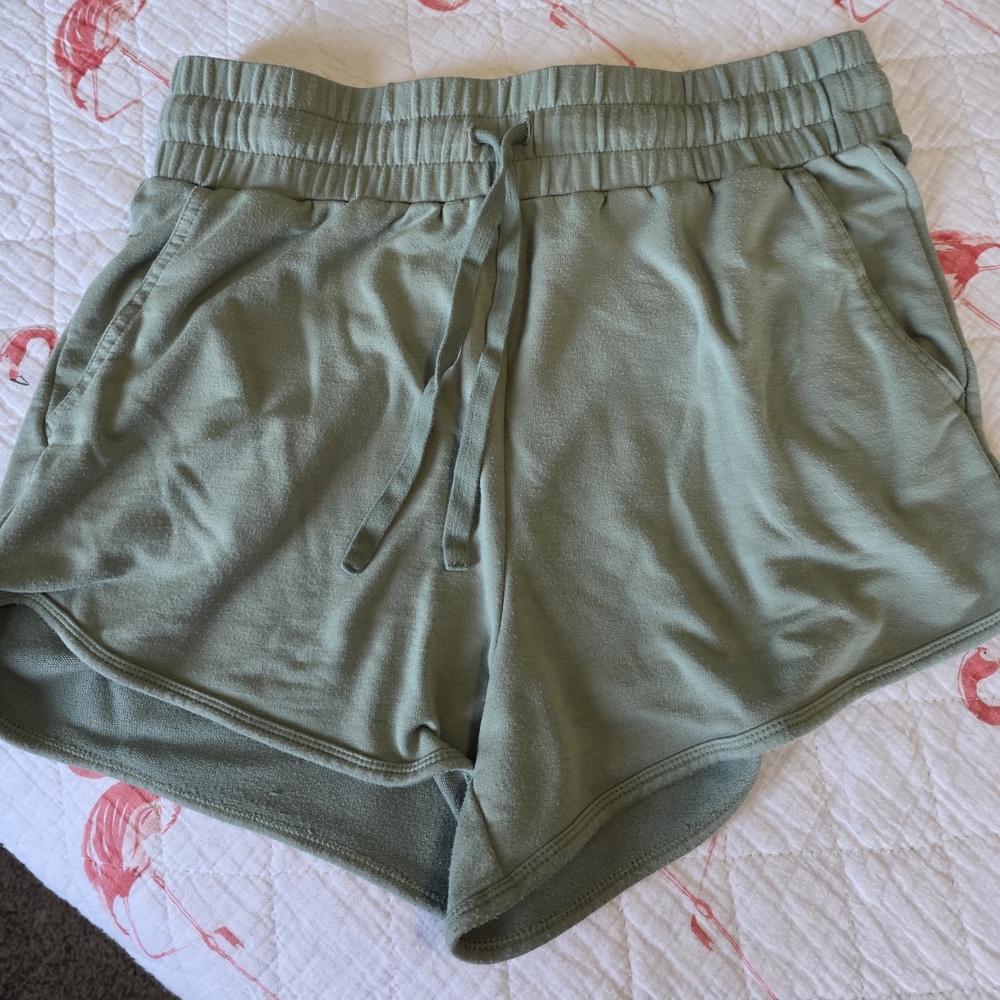 Fabletics Sage Green Athletic Shorts